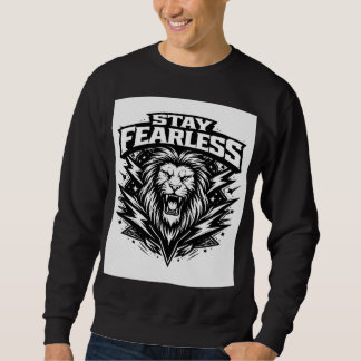 Blijf Vreesloos Leeuw T-Shirt | Krachtige Streetwe