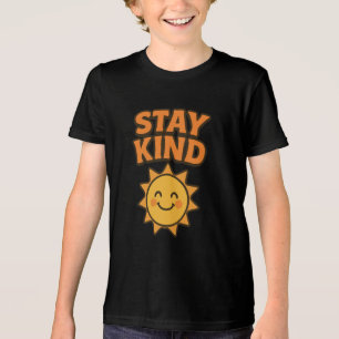 Blijf Vriendelijk Lachende Zon Retro Positief Cita Tri-Blend Shirt