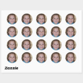 Blijf vrij en vrij ronde sticker (Vel)