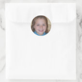 Blijf vrij en vrij ronde sticker (Tas)