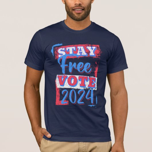 Blijf vrij Stemming 2024 T-shirt (Voorkant)