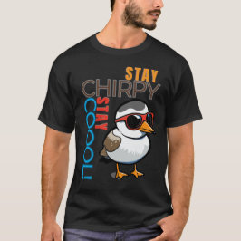 Blijf vrolijk, blijf koel - Retro Bird Vibes T-shirt