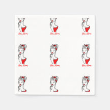 Blijf vrolijk papieren servetten