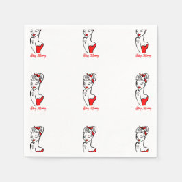 Blijf vrolijk papieren servetten