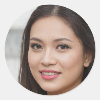 Blijf waar ronde sticker