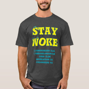BLIJF WAKKER Bijbel T-shirt