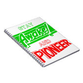 Blijf wakker en pioneer notitieboek (Rechterzijde)