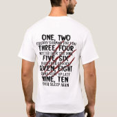 Blijf wakker Freddy Scary Nursery Rhyme Graphic T-shirt (Achterkant)