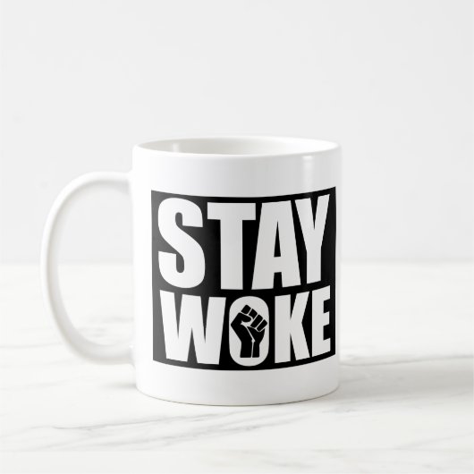 Blijf Wakker Koffiemok (Links)