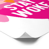 Blijf wakker uil poster (Hoek)