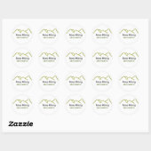 Blijf Wandelende Bergen Minimalistische Sticker (Vel)