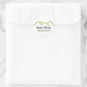 Blijf Wandelende Bergen Minimalistische Sticker (Tas)