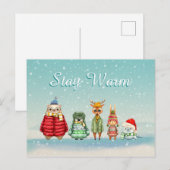 Blijf Warm Briefkaart (Voorkant / Achterkant)