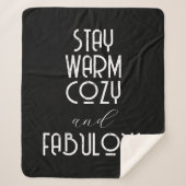 Blijf Warm Cozy en Fabulous | Creëer uw eigen Sherpa Deken (Voorkant)