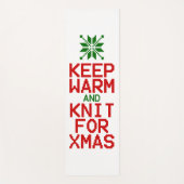 Blijf Warm en Brei voor Kerstmis Yogamat (Voorkant)