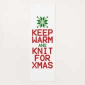 Blijf Warm en Brei voor Kerstmis Yogamat (Achterkant)