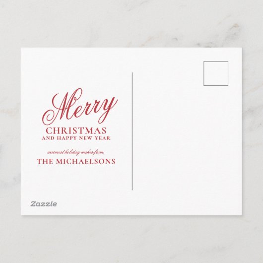 Blijf Warm en Cozy Feestdagenkaart (Achterkant)