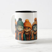 Blijf Warm Tweekleurige Koffiemok (Voorkant links)