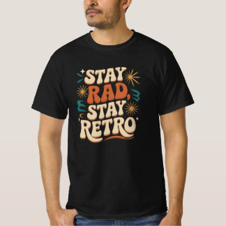 Blijf weg Blijf Retro Groovy Vibes T-shirt