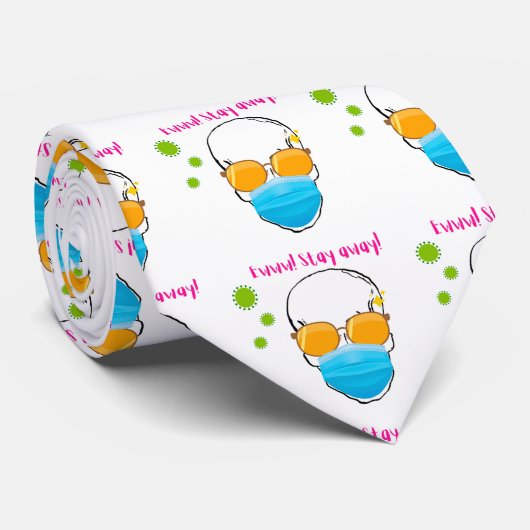 blijf weg stropdas (Opgerold)