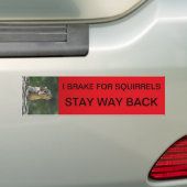 BLIJF WEG TERUG BUMPERSTICKER (Op auto)