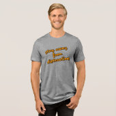 "Blijf weg van afleiding" Focus op Doel Tri-Blend Shirt (Voorkant volledig)