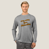 "Blijf weg van afleiding" Focus op Doel Tri-Blend Shirt (Voorkant)