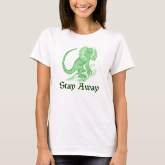 Blijf weg van de gevlekte hagedis t-shirt