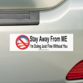 Blijf weg van mijn Bumpersticker (Op auto)