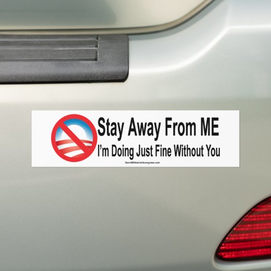 Blijf weg van mijn Bumpersticker (Op auto)