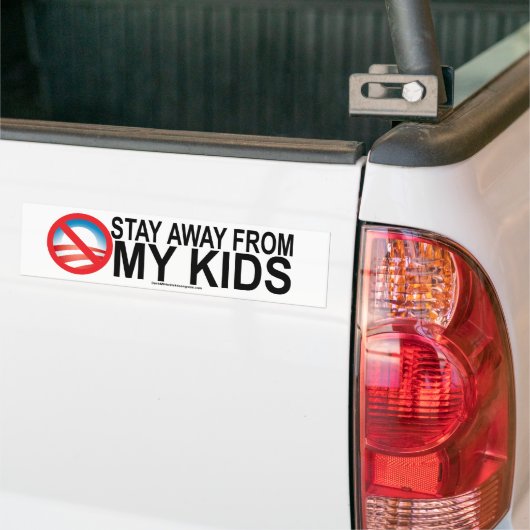 Blijf weg van mijn Kinder Bumpersticker (Op Truck)