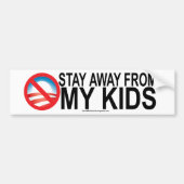 Blijf weg van mijn Kinder Bumpersticker (Voorkant)