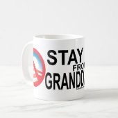 Blijf weg van mijn kleindochter koffiemok (Voorkant links)