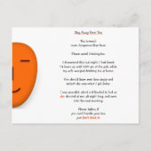 Blijf weg van Tea Not Beer Funny Wife Joke Humor Briefkaart (Voorkant)