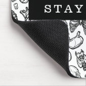 Blijf Weird Black & White Human Anatomlogy Biology Muismat (Hoek)