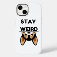 Blijf Weird Funny Boston Terrier Cartoon Hond