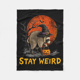 Blijf Weird Jimothy Seattle Wasbeer Halloween Voll Fleece Deken