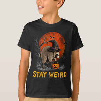 Blijf Weird Jimothy Seattle Wasbeer Halloween Voll T-shirt