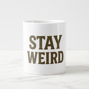Blijf Weird Retro Streetwear Grote Koffiekop