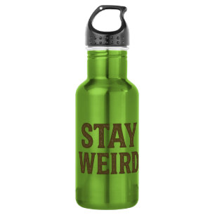 Blijf Weird Retro Streetwear  Waterfles
