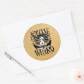 Blijf Weird Ronde Sticker (Envelop)