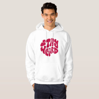 Blijf WEIRD – Trendy Retro Typografie Hoodie