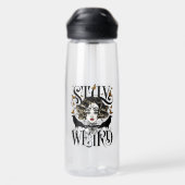 Blijf Weird Waterfles (Achterkant)