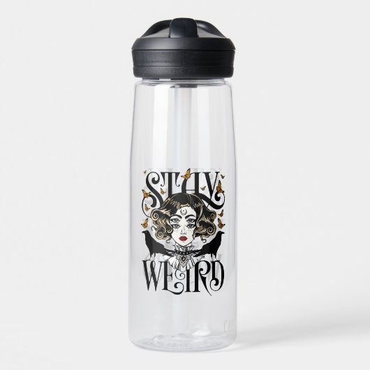 Blijf Weird Waterfles (Voorkant)
