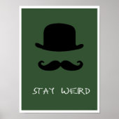 "Blijf Werd" Groen Poster (Voorkant)