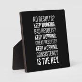 Blijf werken - Gym, drukte, succes, Motivatie Fotoplaat (Voorkant)