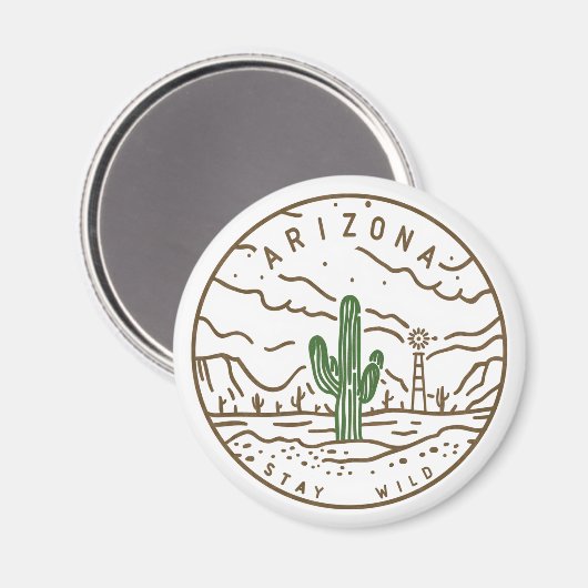 Blijf Wild Arizona Magnet (Voorkant / Achterkant)