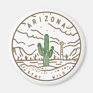 Blijf Wild Arizona Magnet
