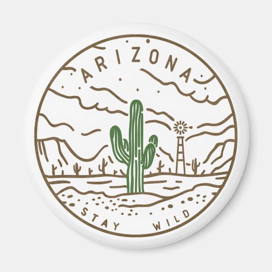 Blijf Wild Arizona Magnet (Voorkant)