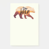 Blijf Wild Bear Post-it® Notes (Voorkant)